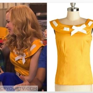 Modcloth yellow blouse new no tag